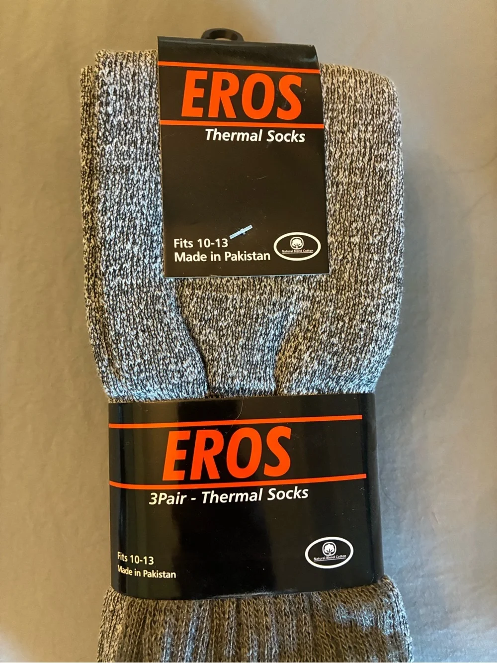 6 Pair thermal socks sz 10-13